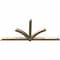 Ekena Millwork Redmond Rough Sawn Timber Gable Bracket, Douglas Fir, 96"W x 44"H x 4"D x 4"F, 11/12 Pitch GBW096X44X0404RED00RDF - alternate 5